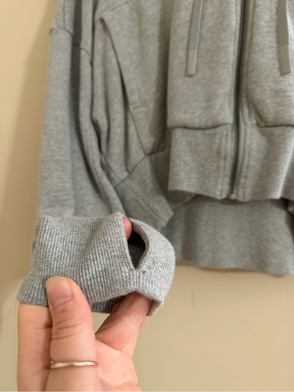 JoyLab Gray Women's Cropped Zip Hoodie - Picture 2 of 6